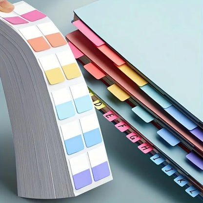 120 Sheets Colorful Paper Label Index Stickers + 1pc OPP Bag - Easy Organization for Office, Home & School Documents (10pcs)